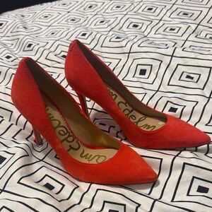 Sam Edelman Vibrant Red Heels